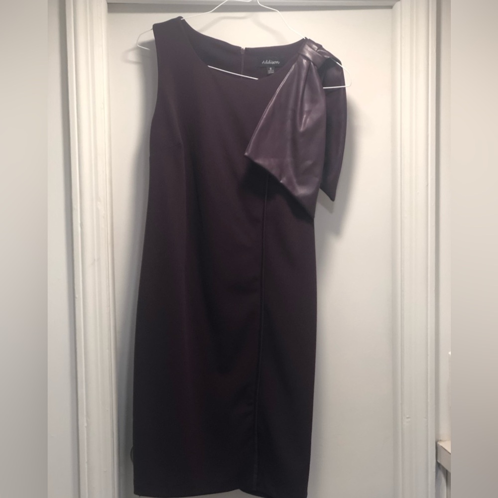 AddisonBay sheath dress in excellent condition .  Size 6  plum purple color .